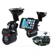 Transmisor Fm + Soporte Para Celular Con Parlante Para Auto