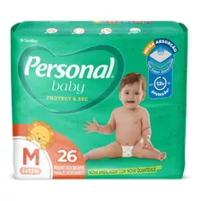 Fralda Personal Soft E Protect Baby M Com 26 Unidades