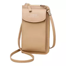 Bolso Celular, Billetera, Elegante En Cuero Pu