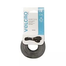 Velcro Brand One Wrap Thin Ties Negro Y Gris 15 X 12 Pulgada