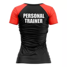 Camiseta Dry Fit Feminina Personal Trainer Proteção Uv