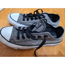 Zapatillas All Star Converse T37.5 Gris Lavado Oportunidad