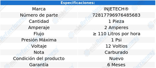 Repuesto Bomba Combustible Peugeot 604 V6 2.8l 1981 Injetech Foto 4