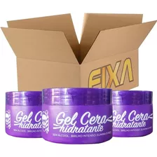 Kit 10 Gel Cera Hidratante Atacado Fixador Cabelo Fixa 300g