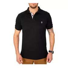 Camisa Camiseta Gola Polo Masculina Varias Cores Black West