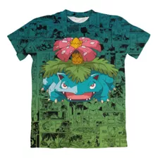 Camisa Camiseta Anime Pokemon Venusaur