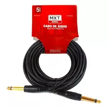 Cabo De Áudio P10 P10 Mono 5 Metros Mxt Para Instrumentos