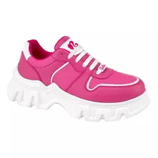 Tenis Urbano Chunky Barbie Agujeta Rbie Fiusha Para Mujer