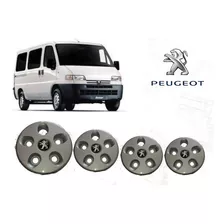 Jogo De Calotas Peugeot Boxer Aro 16 Prata