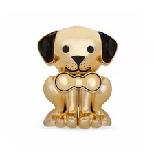 Relicário Porta Lembranças Dourado Cachorrinho Pet Memory