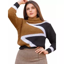 Tricot Inverno Feminino Blusa Grossa Frio Linda Lançamento