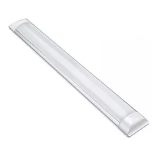 Kit 2 Luminária Led Tubular Sobrepor Slim Linear 60cm 20w Cor Branco Frio (6500k) 110v/220v (bivolt)