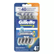 Aparelho De Barbear Gillette Prestobarba3 C/4 Unid