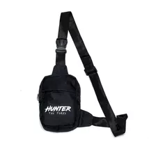 Shoulder Bag Hunter Preta Transversal C/ Alça Regulável