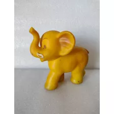 Hermoso Muñeco Elefante De Goma Con Chifle Antiguo