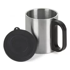 Caneca Inox Escovado 200 Ml Tampa Super Resistente 