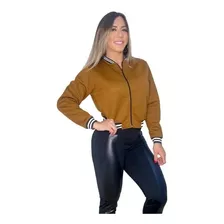 Jaquetinha Blusa Bomber Metalassê Casaco Blazer Listra Top