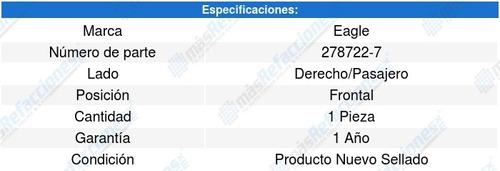 Soporte Motor P/ Hyundai Tiburon V6 2.7l 06-06 Eagle 6506463 Foto 2