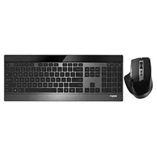 Teclado Rapoo Mouse Bluetooth Inalámbrico 2.4g -negro