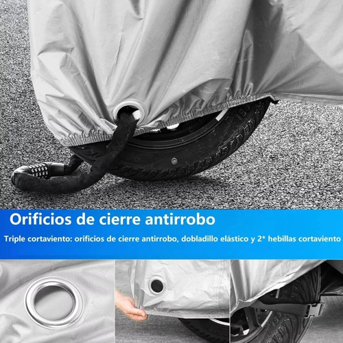 Funda Impermeable Para Motocicleta Prueba De Polvo Y Lluvia Foto 6