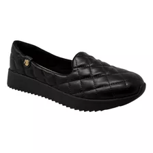 Tenis Slip On Negro Casual Zapatos Mujer Modare 7345234