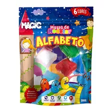 Brinquedo Para Massa E Plastilina Magic Kids Alfabeto