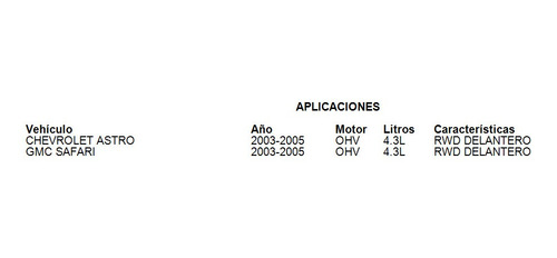 Maza Con Balero Delantero Chevrolet Astro 2003-2005 4.3l Tmk Foto 4