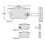 Balatas De Disco Traseras Honda Hybrid Civic 2006-2011 Fag