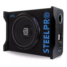 Bocina Tipo Subwoofer Steelpro Spl1200xb Para Carros, Pickups & Suv Color Negro De 4 X 12 X 1 Unidad 