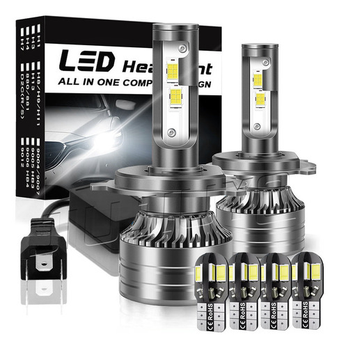 Kit Faros Luz Led H8 H4 30000lm Para Honda Haz Alta/baja Honda CITY