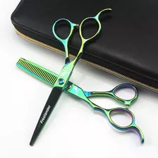 Tijeras De Peluqueria 6 Set Verde X2