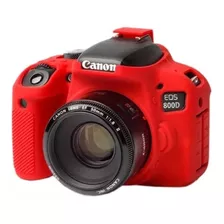 Funda Protectora Para Cámara Canon T7i Easy Cover Roja