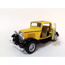 Miniatura Ford 3 Window Coupe 1932 - Escala 1:34 Kinsmart