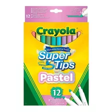 12 Plumones Super Tips Pastel Crayola®