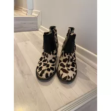 Botas Sarkany Animal Print Pelo, Nro 35 