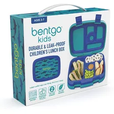 Bentgo Kids Lonchera Para Niños Antiderrames Diseño Tiburon