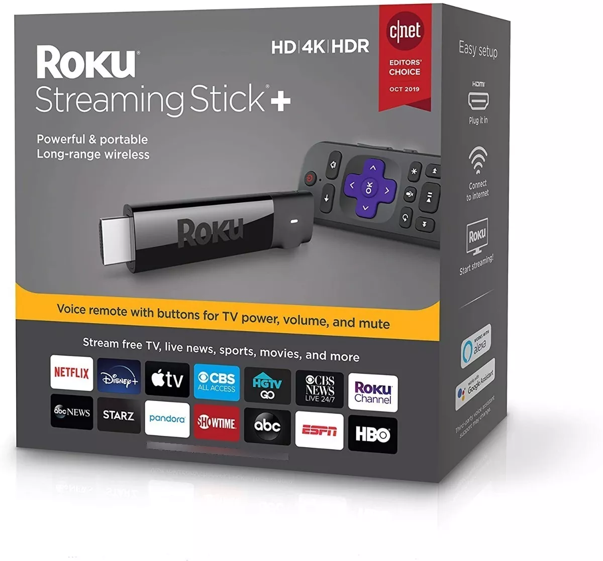 Roku Streaming Stick + | Dispositivo De Transmisión Hd / 4k 