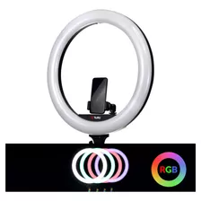 Iluminador Circular Led Ring Light Tolifo 19 Rgb 60w Selfie