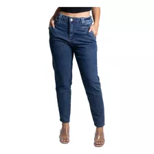 Calça Jeans Feminina Mom Cintura Alta Sawary Premium 