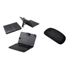 Capa Com Teclado + Mouse Para Tablet Tectoy Pense Bem 10.1 