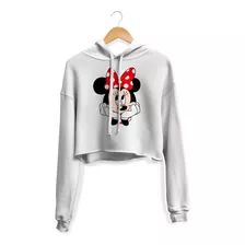 Moletom Cropped Blusa Moletom Michey Minnie E Quentinho