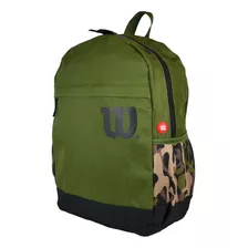 Mochila Wilson Open Urbana Deportes Reforzada Porta Notebook Color Verde Oscuro