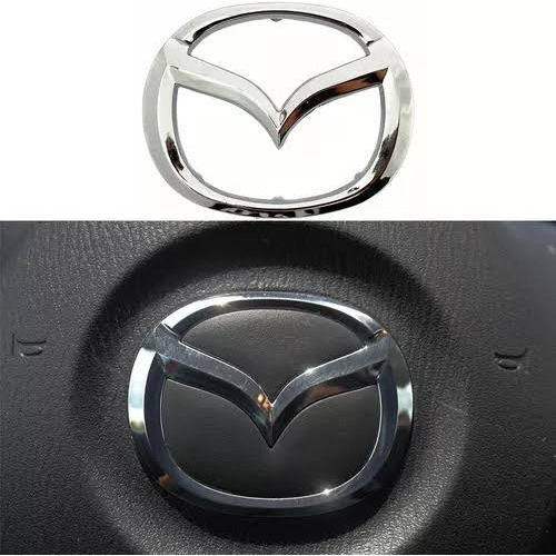 Emblema Volante Mazda 2 3 6 Cx3 Cx5 2014 2023 Cromo Cambio Foto 4