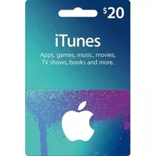 Tarjeta Apple Itunes 20 Dólares Usa - Código Original