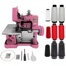 Máquina Costura Overlock Semi Industrial + Kit Linha E Fio