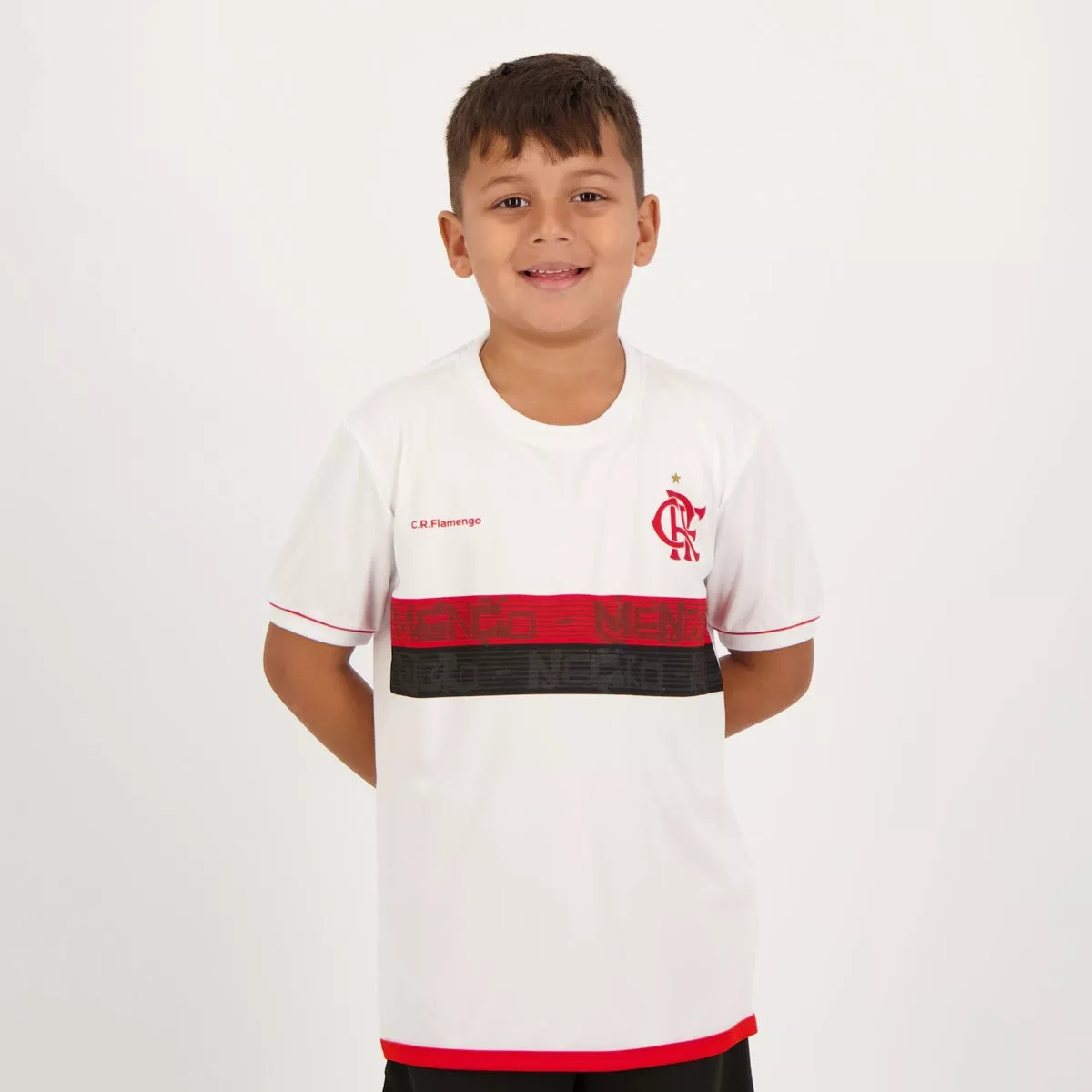 Camisa Flamengo Approval Infantil Branca