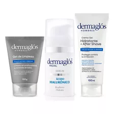 Kit Facial Dermaglós Hombres Rutina Express Con Sérum 