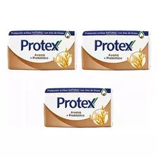 Jabón En Barra Protex® Avena + Prebiótico Pack 3 85g Cd Uno 