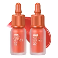 2 Tinta De Labios Ink Airy Velvet N° 2 Selfie Orange Brown