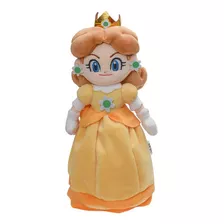 Super Mario Bros Princess Daisy Pelúcia Boneca Presente 26cm